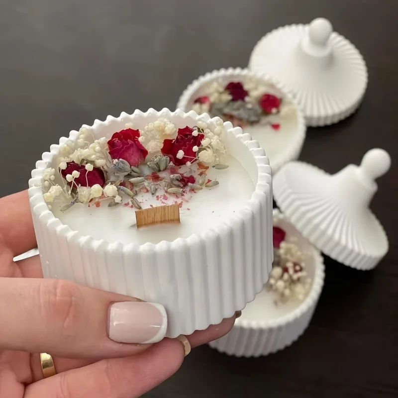 Candle Making Jars - 2026 Latest Models 2Pcs Silicone Candle