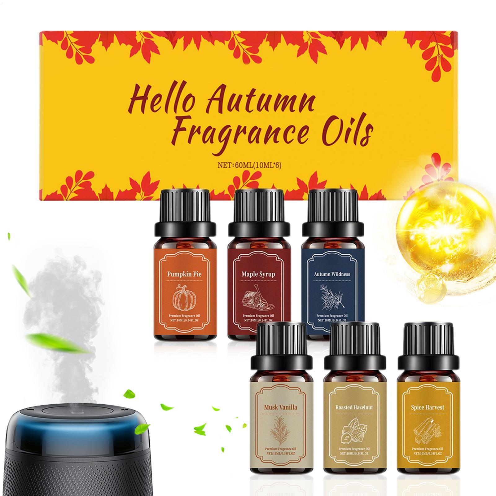 Candle Making Essential Oil - 6pcs Fall Scented Diffuser Oils Set