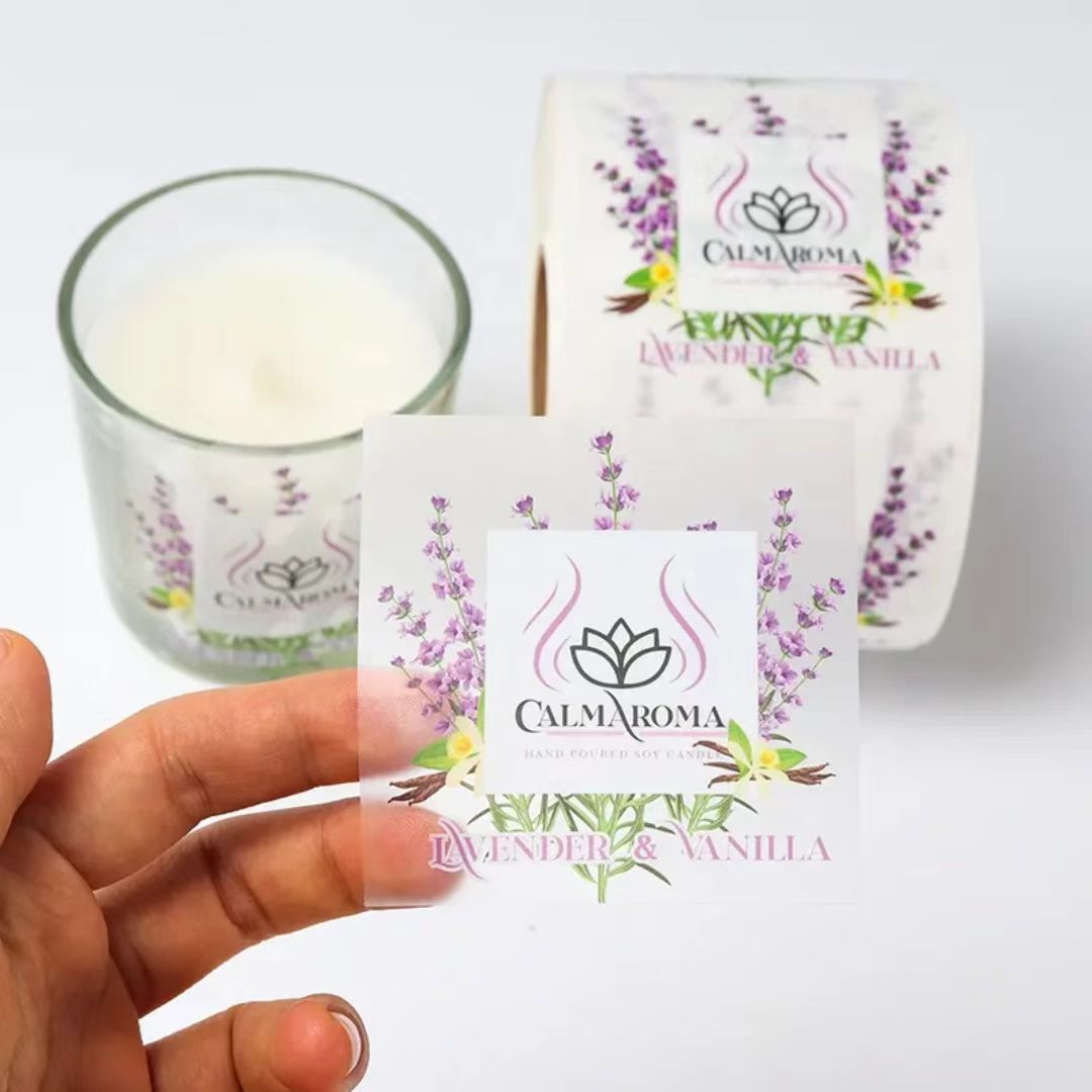 Candle Warning Label - Custom self-adhesive wax seal stickers, jar