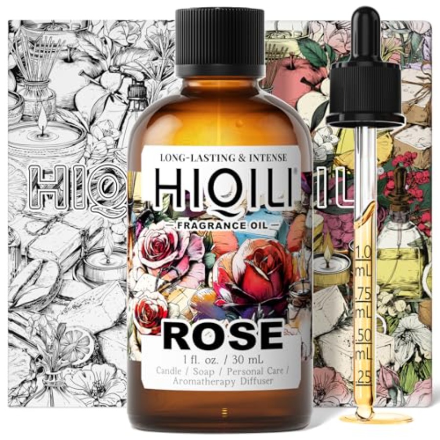 Candle Making Essential Oil - HIQILI Rose Fragrance Oil for Candle,