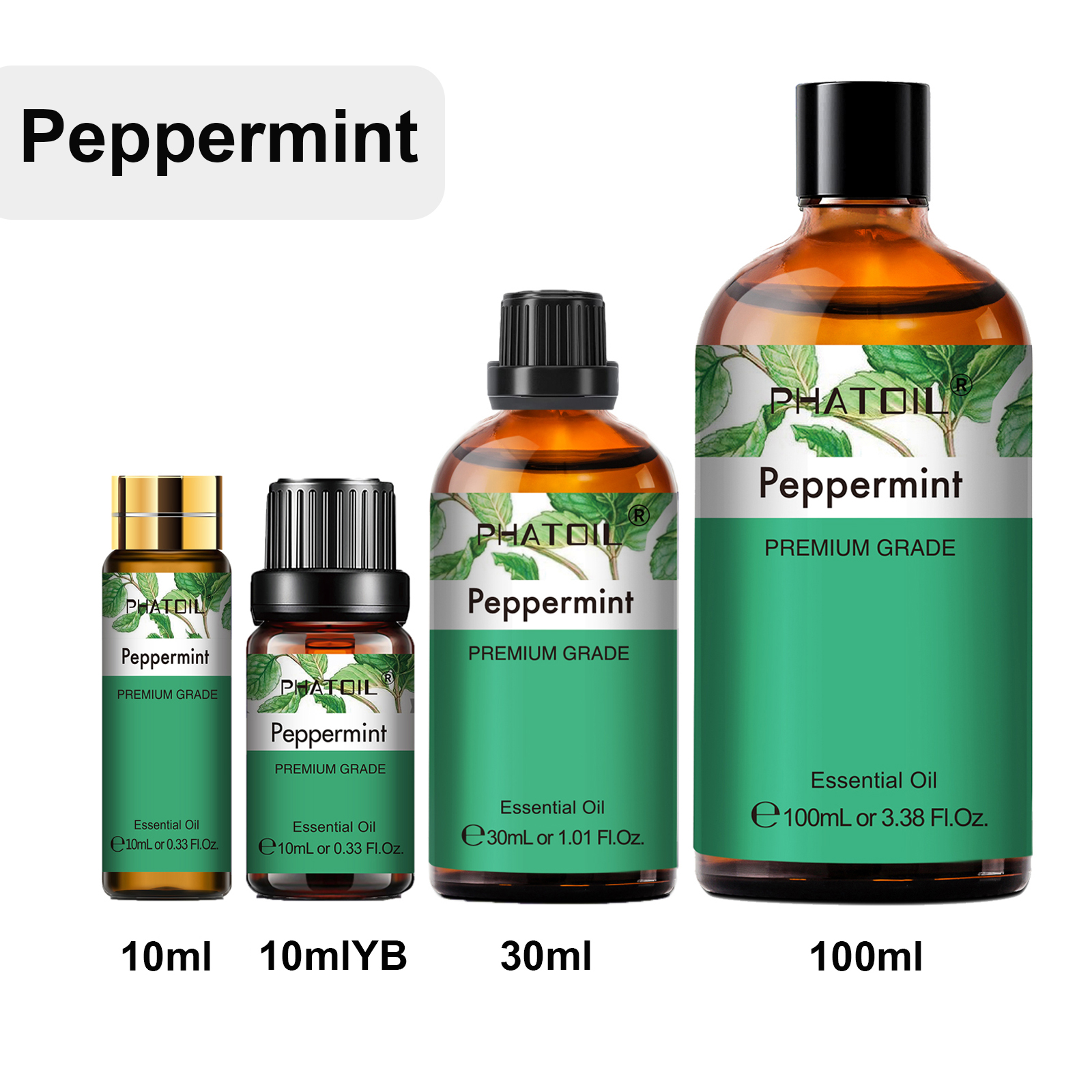 Candle Making Essential Oil - PHATOIL 1PCS 10ml/30ml/100ml Natural Peppermint Essential