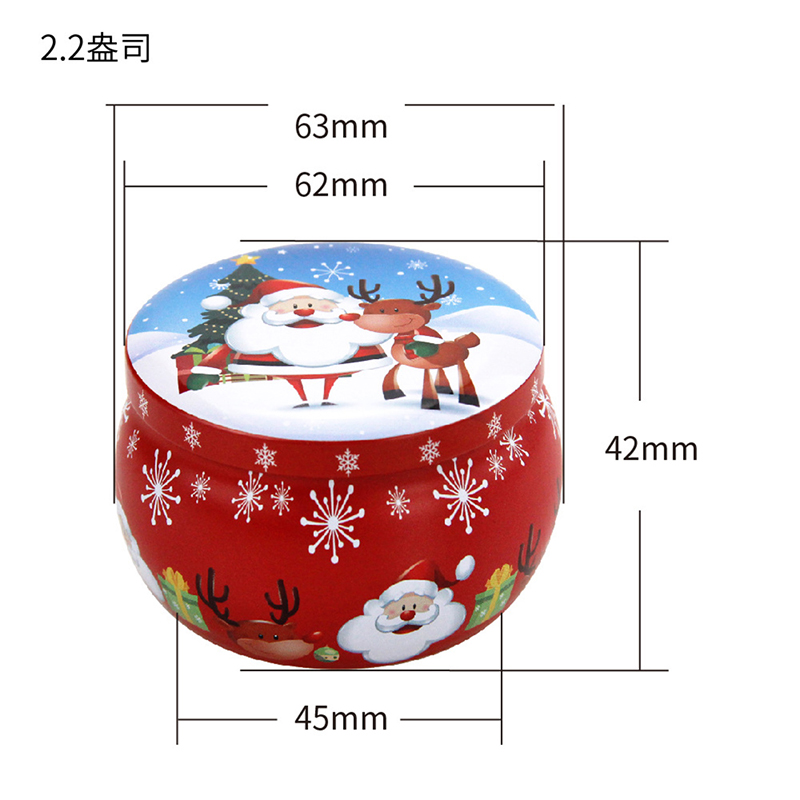 Mini Christmas Metal Tin Jars  – обзор и цена Candle Making Jars