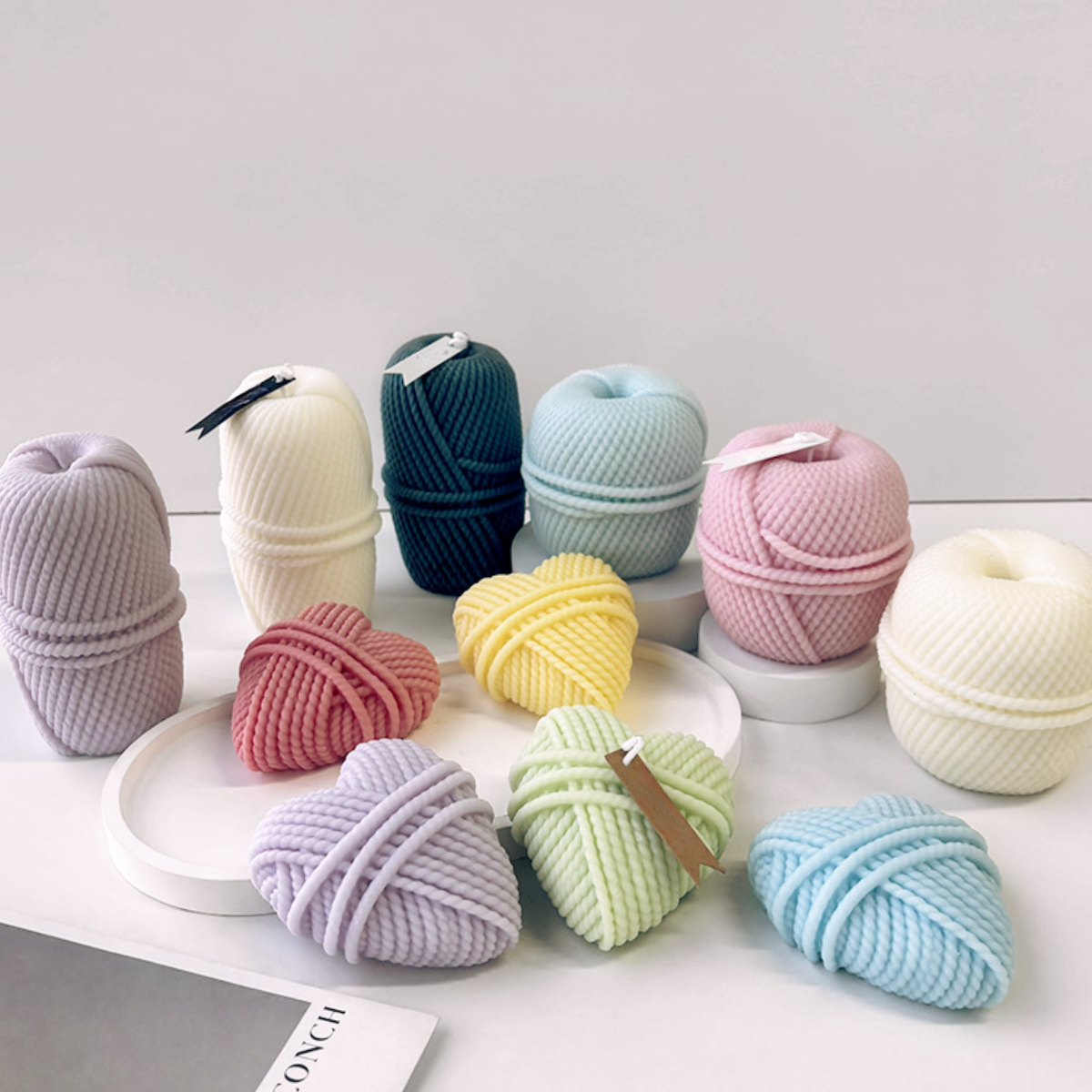 Creative Woolen Yarn Heart Can – обзор и цена Candle Making Yarn
