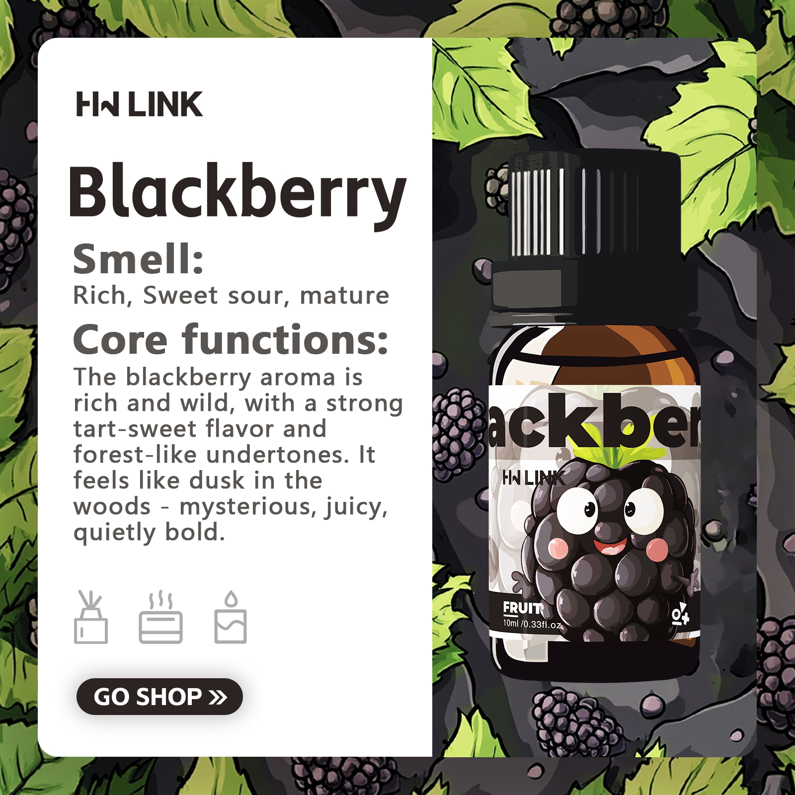 Blackberry Essential Oil Black – обзор и цена Candle Making Essential Oil