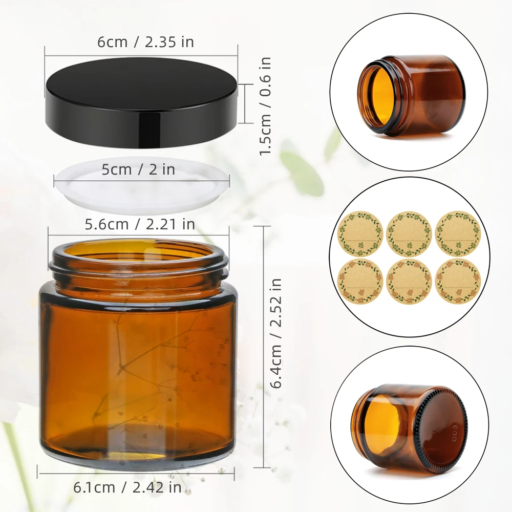 Glass Candle Jars, 4oz Amber R – обзор и цена Candle Making Glass Jars