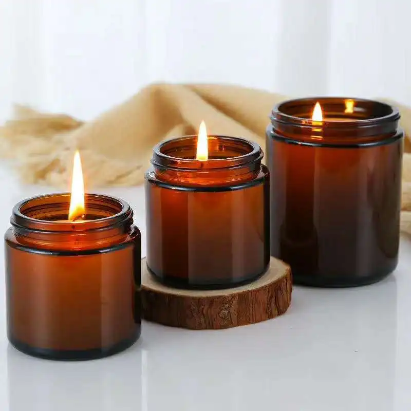 Glass Candle Jars, 4oz Amber R – обзор и цена Candle Making Glass Jars