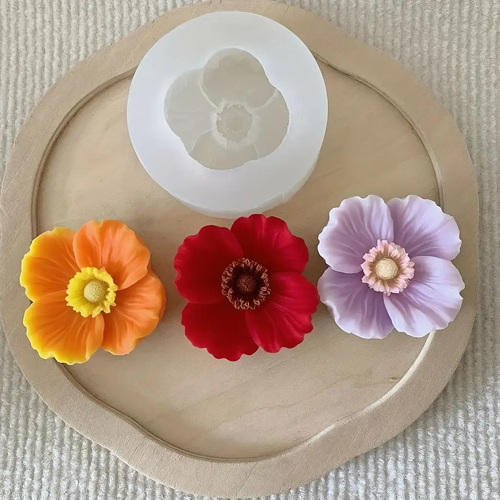 Flower Silicone Candle Mold, C – обзор и цена Candle Making Jars