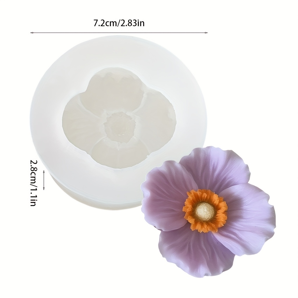 Flower Silicone Candle Mold, C – обзор и цена Candle Making Jars