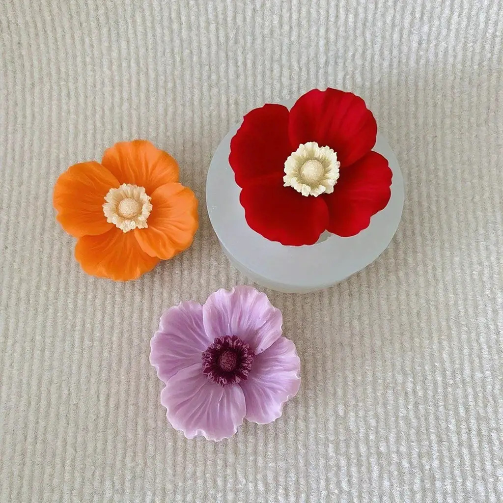 Flower Silicone Candle Mold, C – обзор и цена Candle Making Jars