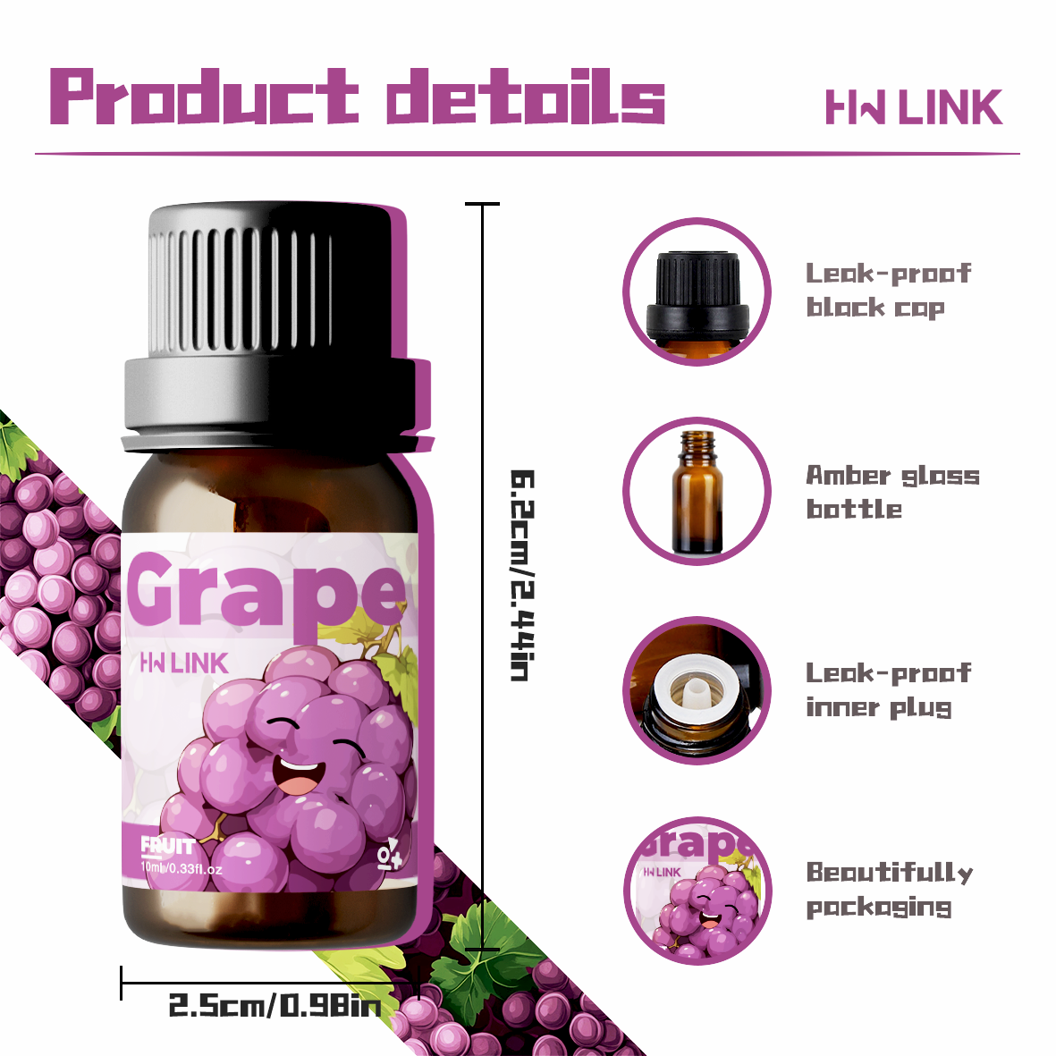 Grape Essential Oil 10ml Perfu – обзор и цена Candle Making Essential Oil