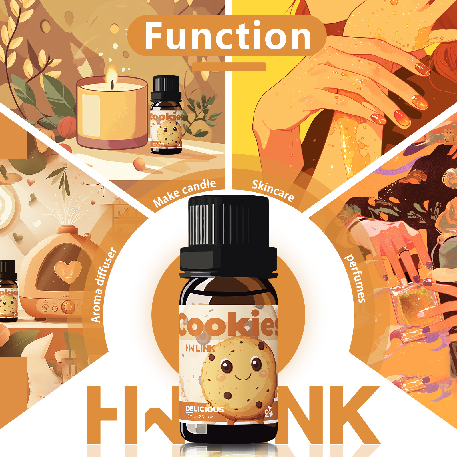 10ml Cookies Essential Oils Pe – обзор и цена Candle Making Essential Oil