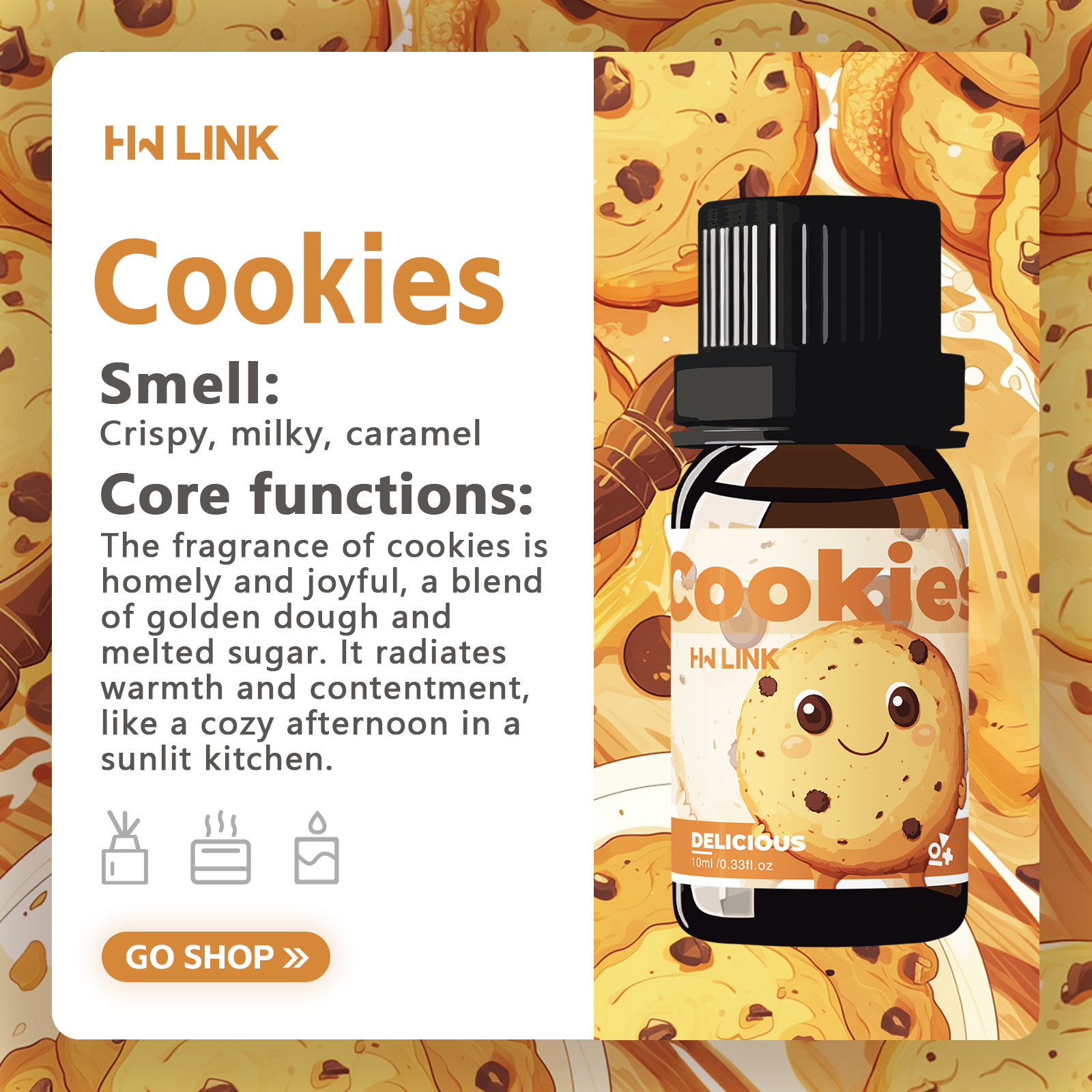 10ml Cookies Essential Oils Pe – обзор и цена Candle Making Essential Oil