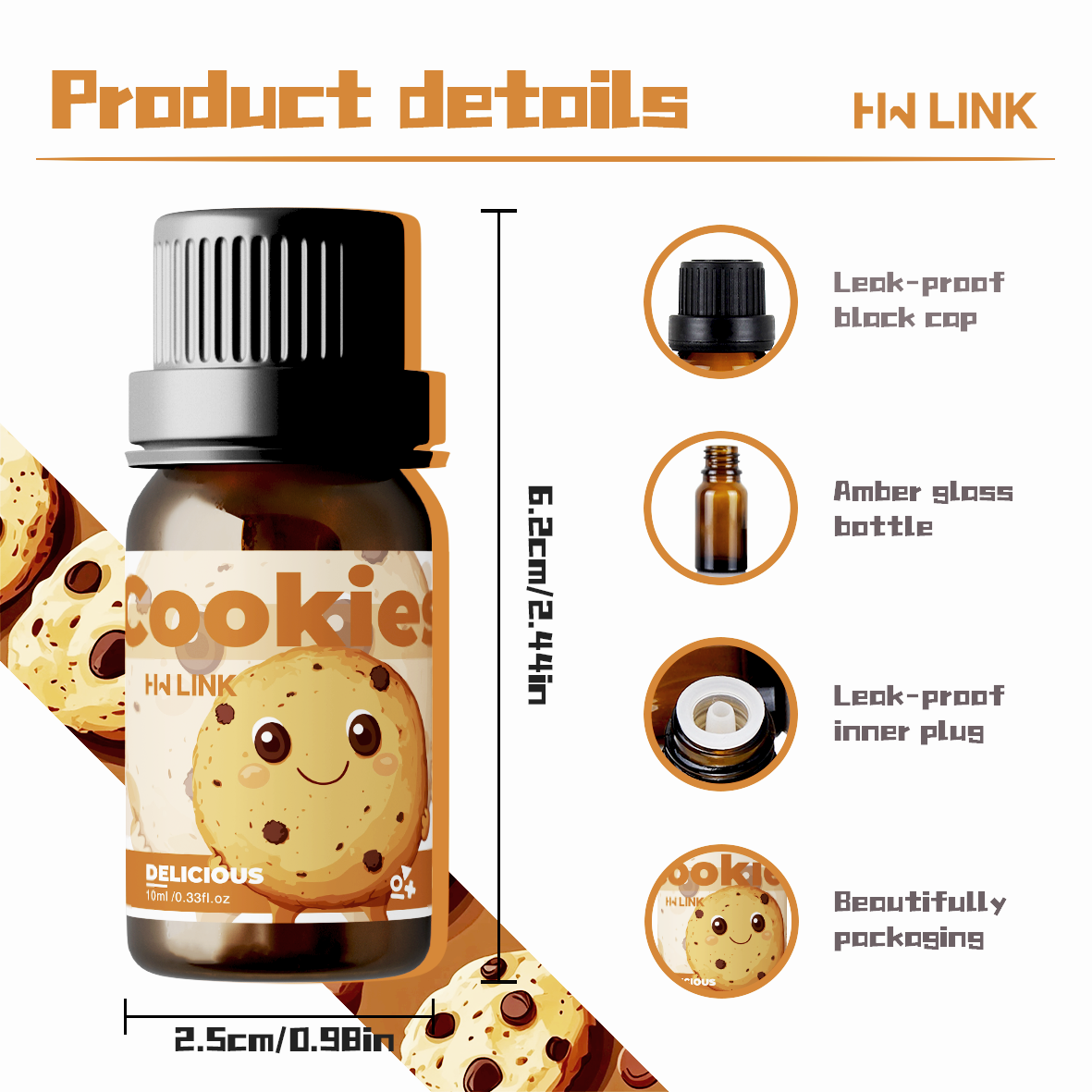 10ml Cookies Essential Oils Pe – обзор и цена Candle Making Essential Oil