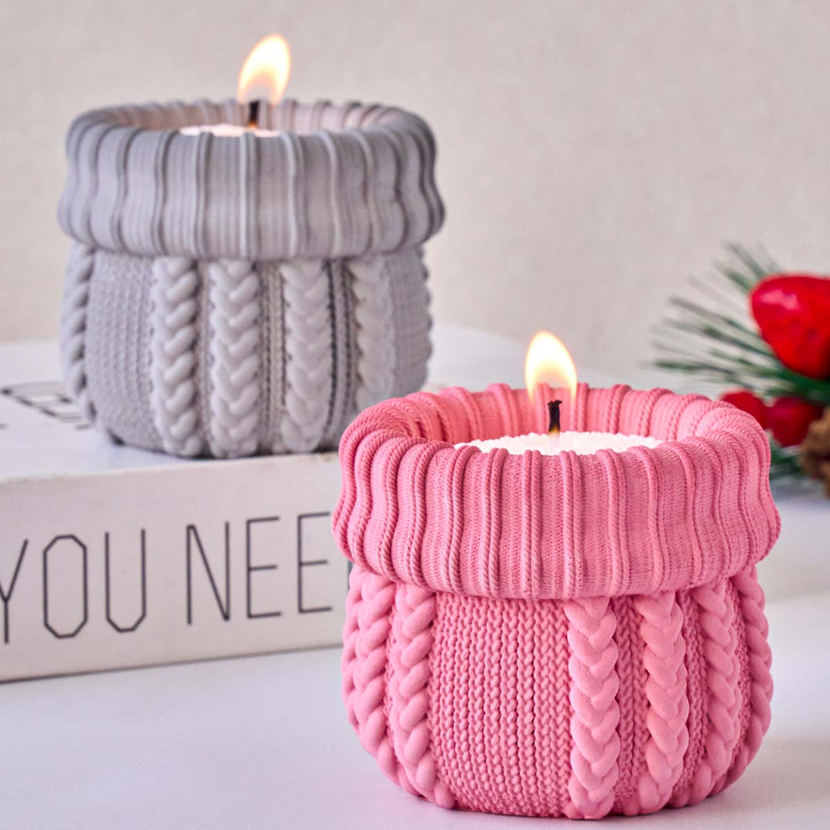 Knitted Yarn Candle Jar Silico – обзор и цена Candle Making Yarn