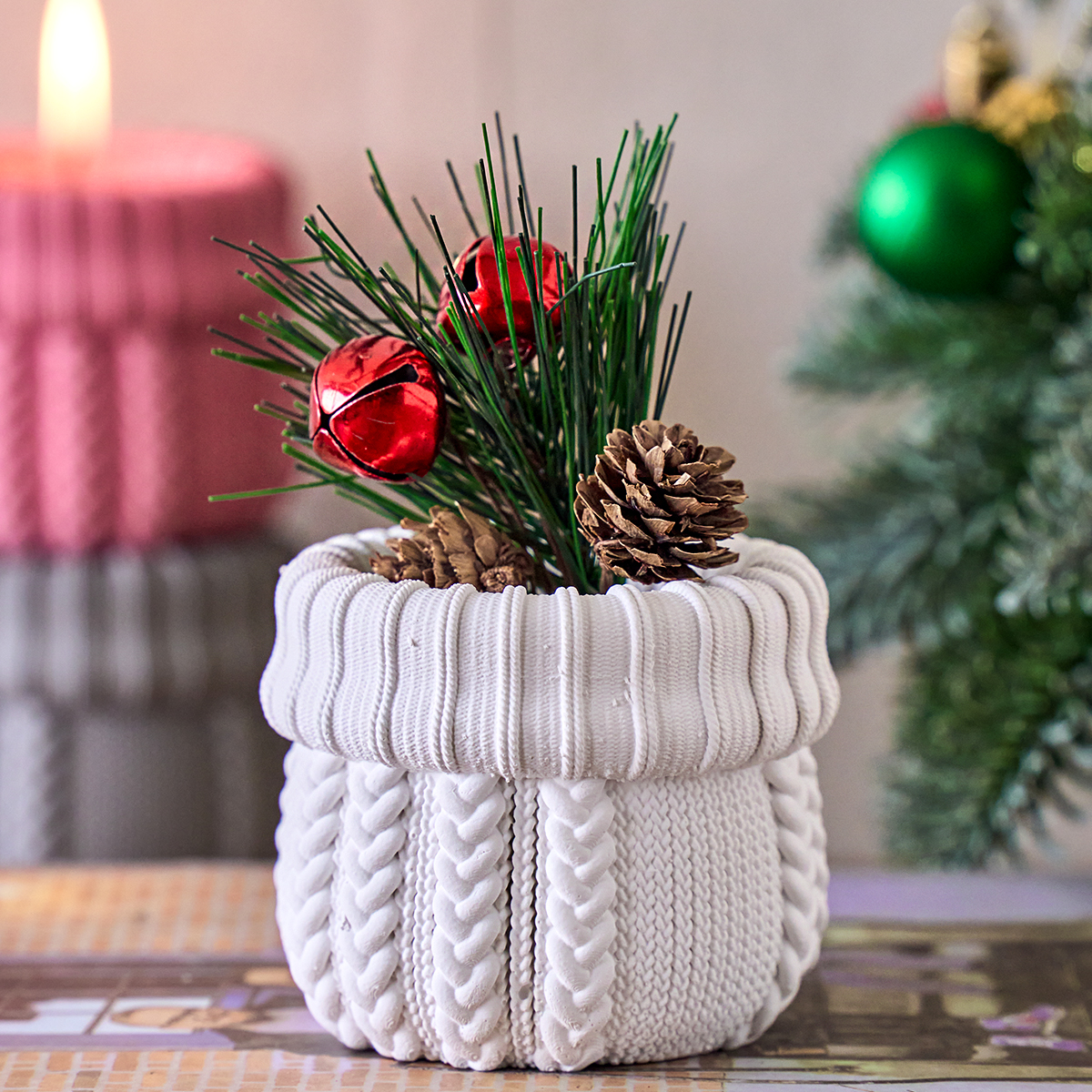 Knitted Yarn Candle Jar Silico – обзор и цена Candle Making Yarn