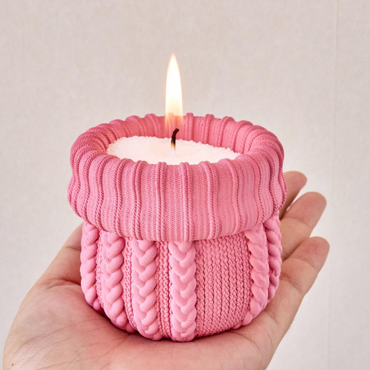 Knitted Yarn Candle Jar Silico – обзор и цена Candle Making Yarn
