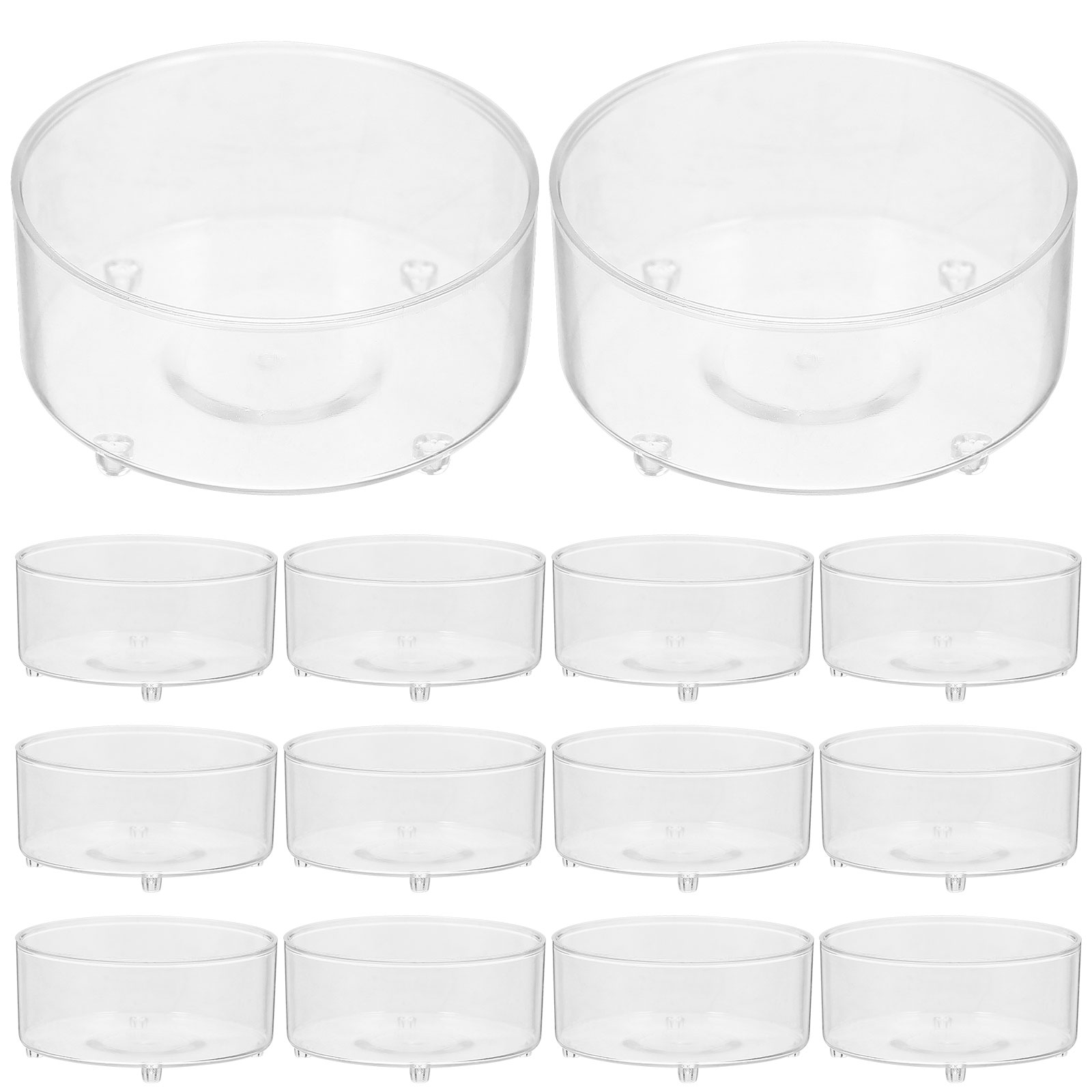 100pcs Plastic Holder Clear Cu – обзор и цена Candle Making Glass Jars