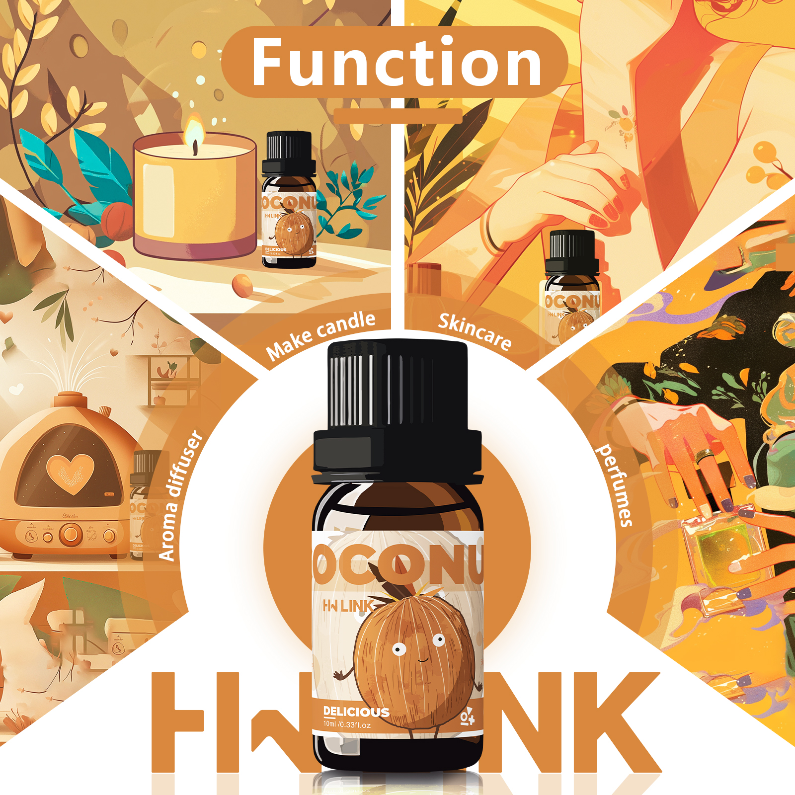 10ml Coconut Essential Oils No – обзор и цена Candle Making Essential Oil