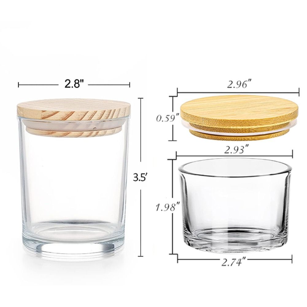 Clear Glass Candle Jars Small  – обзор и цена Candle Making Glass Jars