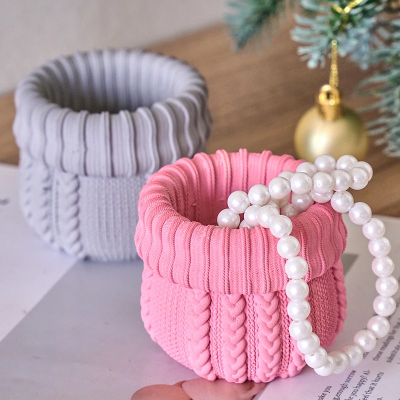 Knitted Yarn Candle Jar Silico – обзор и цена Candle Making Yarn