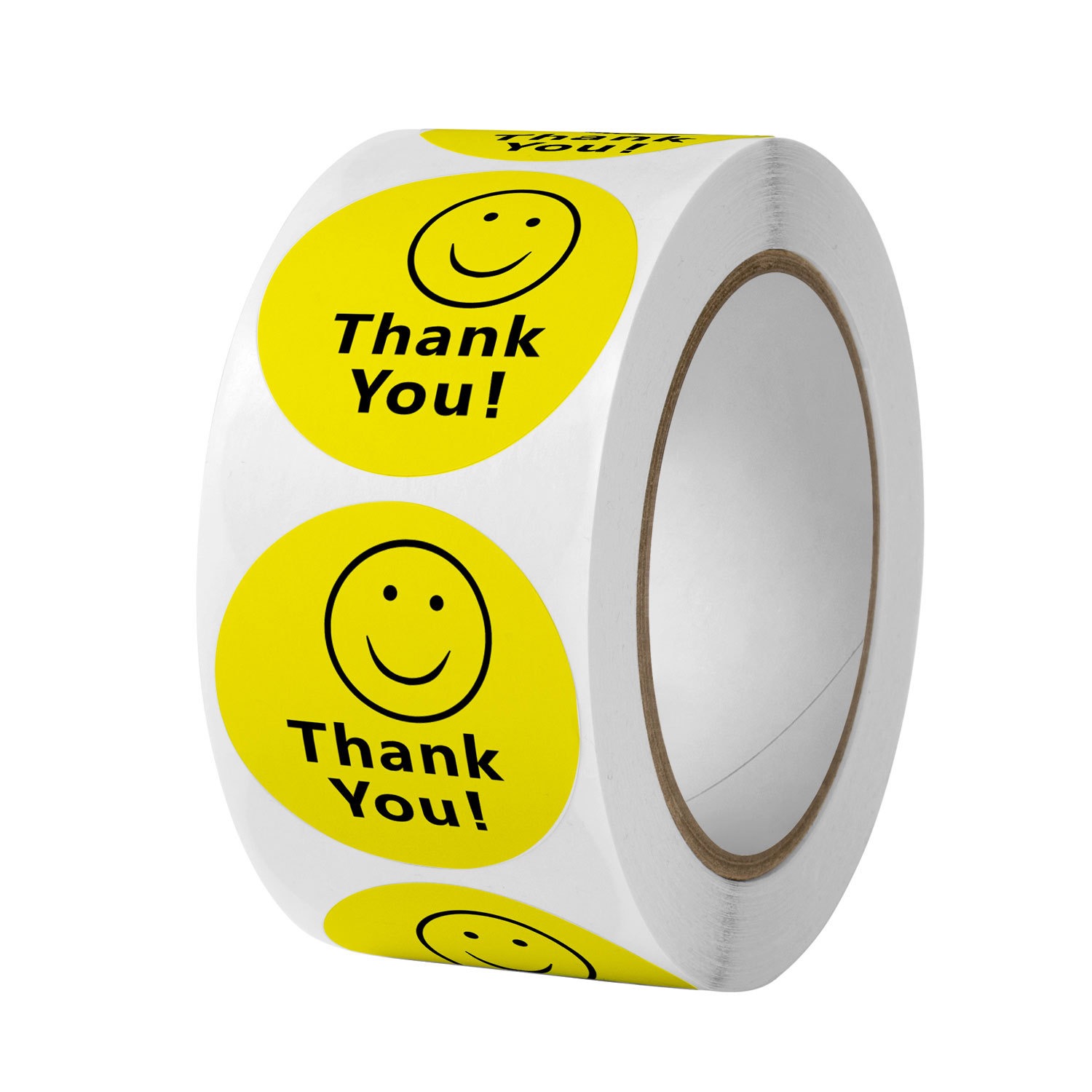 Smile Thank You Stickers,Yello – обзор и цена Label Sticker Round
