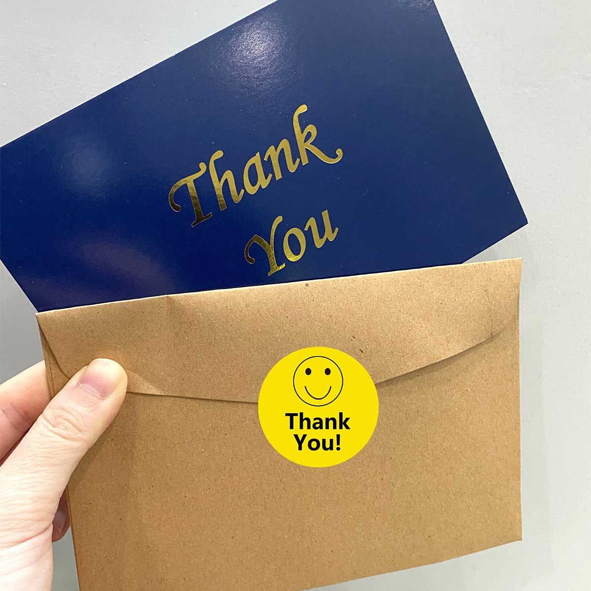 Smile Thank You Stickers,Yello – обзор и цена Label Sticker Round
