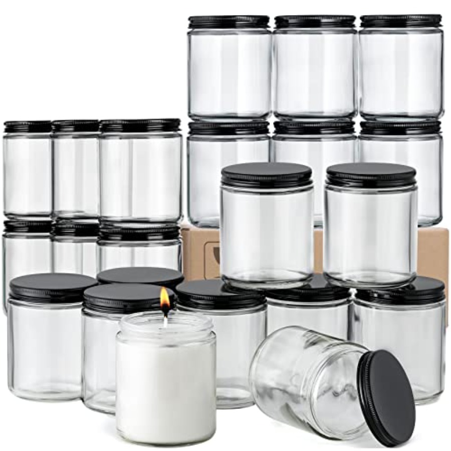 Pack 8 OZ Thick Glass Jars wit – обзор и цена Candle Making Glass Jars