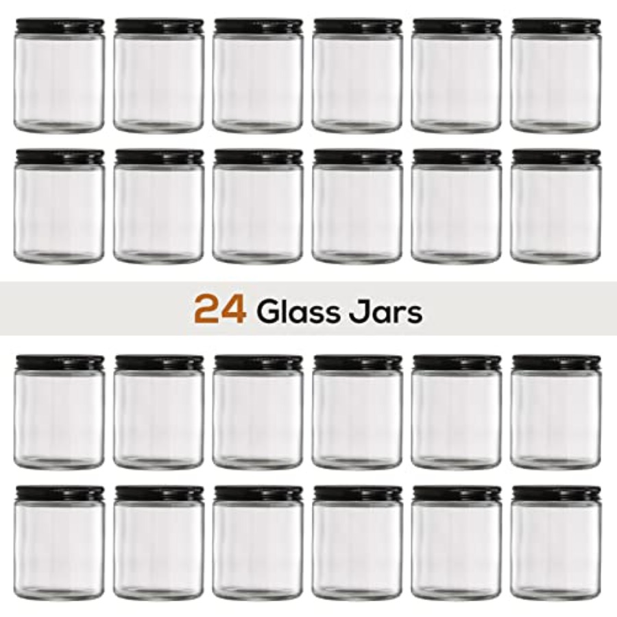 Pack 8 OZ Thick Glass Jars wit – обзор и цена Candle Making Glass Jars