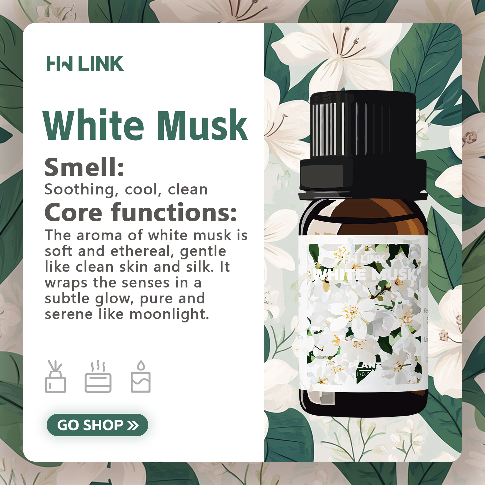 White Musk Essential Oils 10ml – обзор и цена Candle Making Essential Oil
