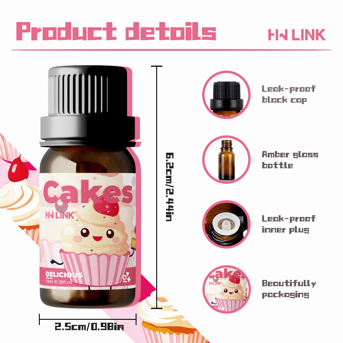 10ml Cakes Essential Oils Perf – обзор и цена Candle Making Essential Oil