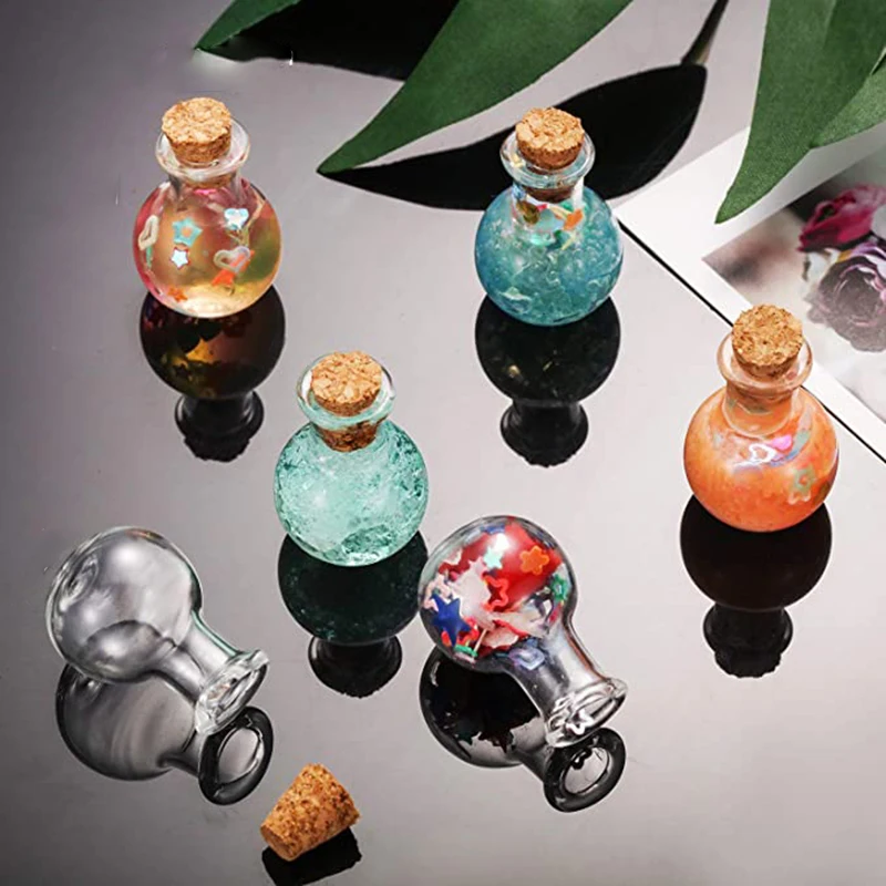 10Pcs Small Glass Bottles Mini – обзор и цена Candle Making Glass Jars