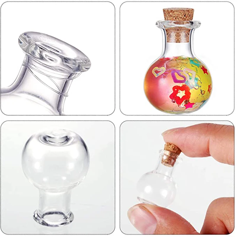 10Pcs Small Glass Bottles Mini – обзор и цена Candle Making Glass Jars