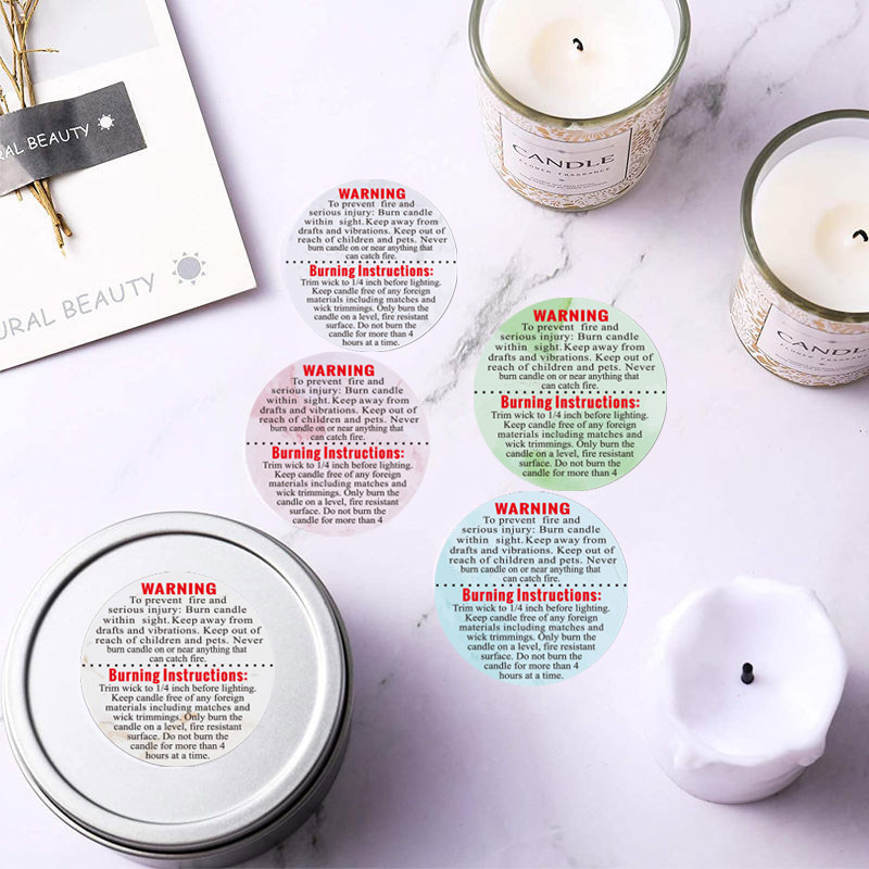 500Pcs Warning Labels Candle J – обзор и цена Candle Warning Label