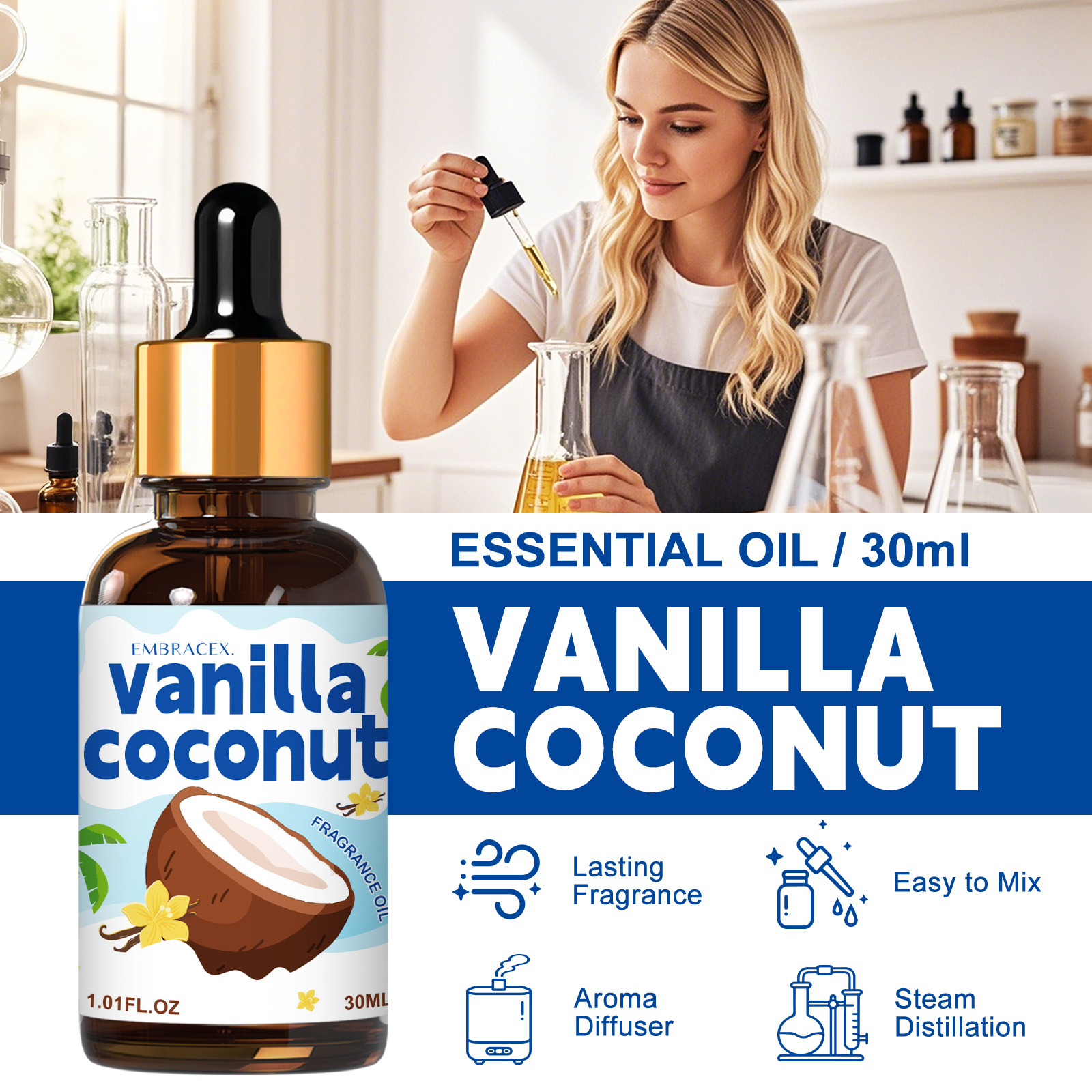 30ml Vanilla Coconut Essential – обзор и цена Candle Making Essential Oil