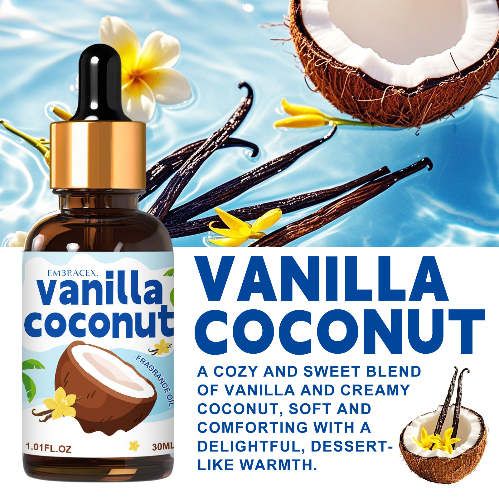 30ml Vanilla Coconut Essential – обзор и цена Candle Making Essential Oil