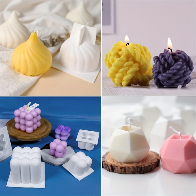 6pcs silicone candle mold set  – обзор и цена Candle Making Yarn