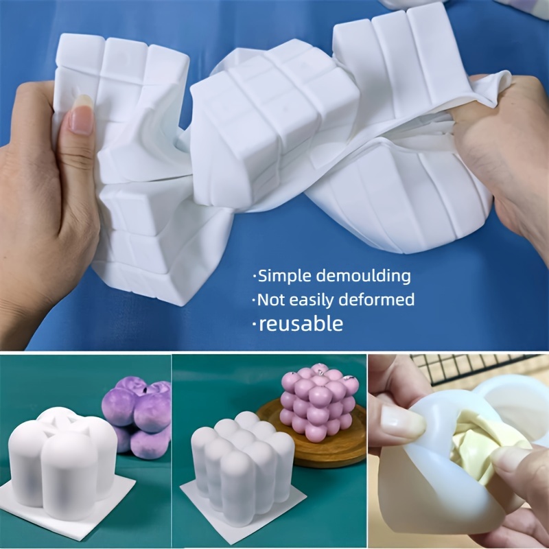 6pcs silicone candle mold set  – обзор и цена Candle Making Yarn