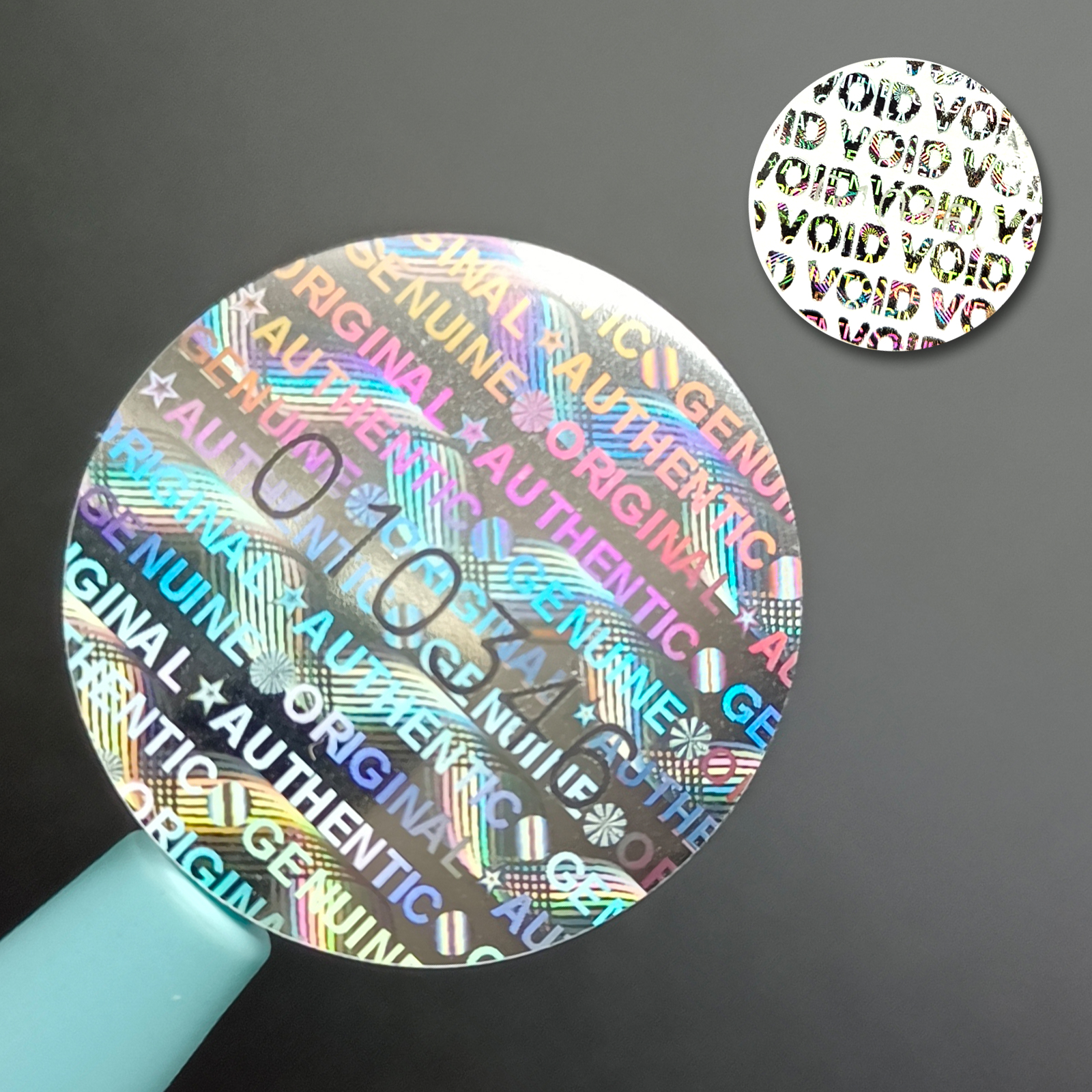 Silver Circular holographic st – обзор и цена Candle Warning Label