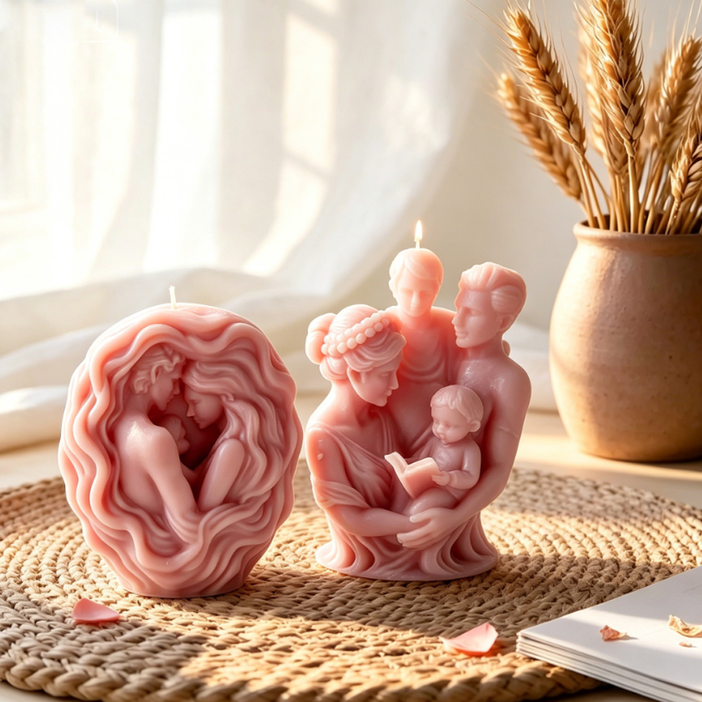 3D family hug silicone candle  – обзор и цена Candle Making For Kids