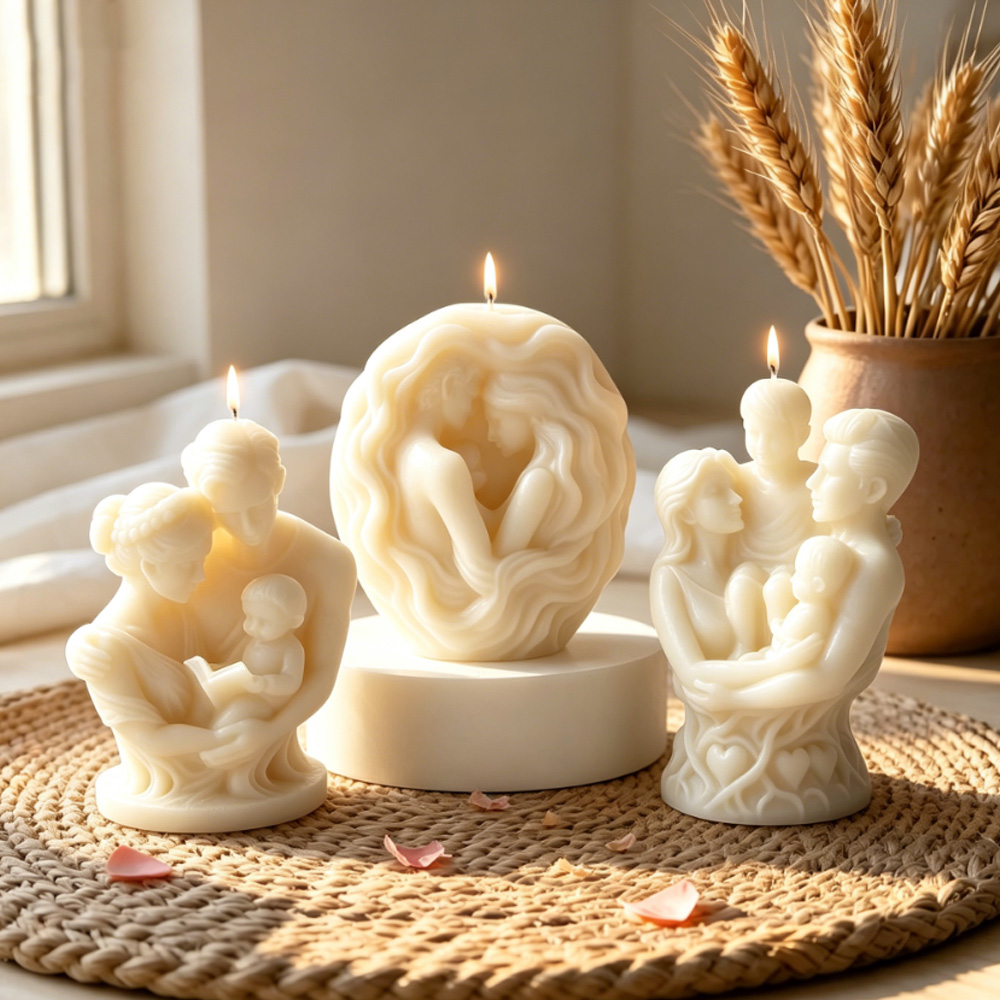 3D family hug silicone candle  – обзор и цена Candle Making For Kids
