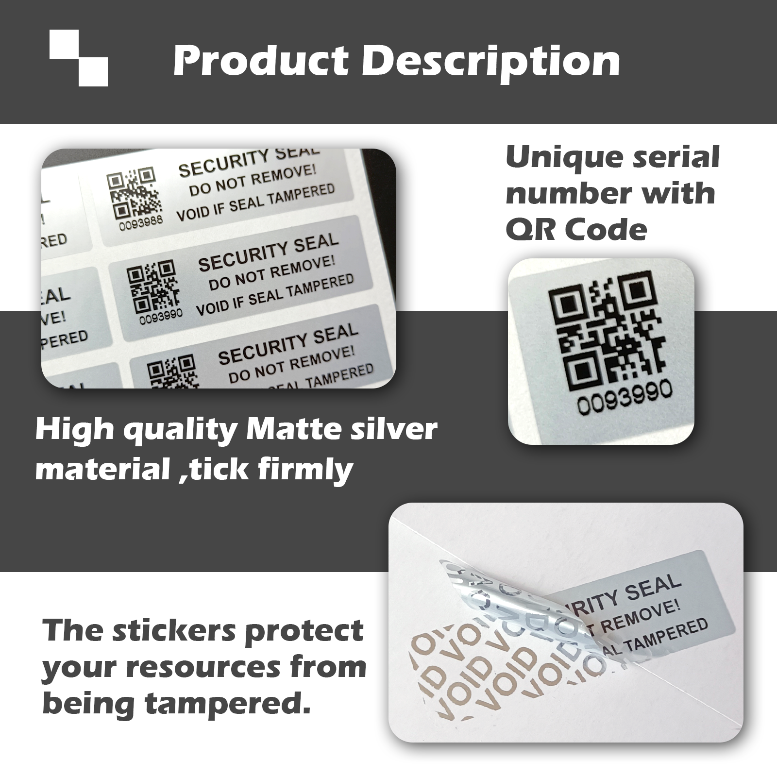 5x1.5cm Mute silve tamper proo – обзор и цена Candle Warning Label