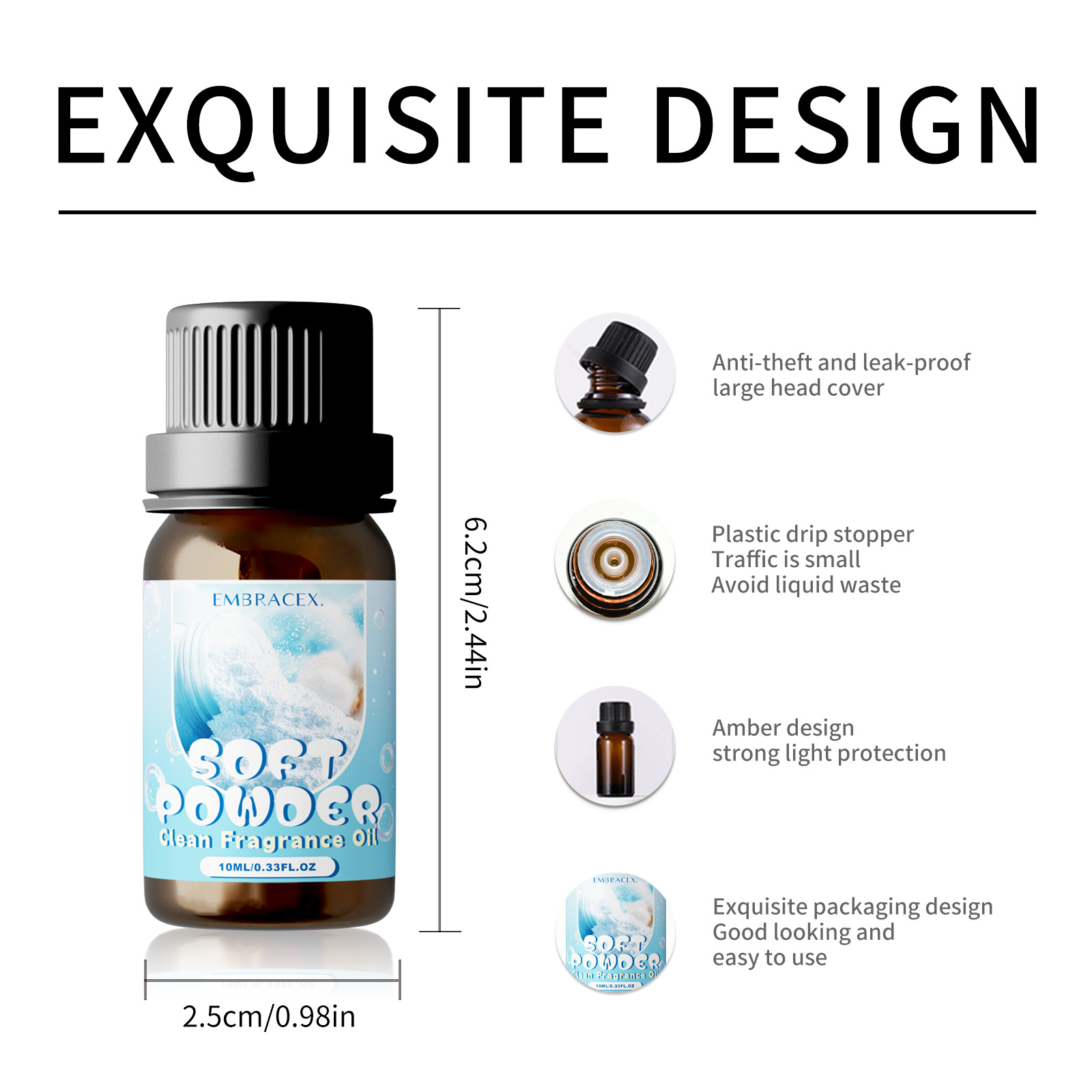 10ml Soft Powder Essential Oil – обзор и цена Candle Making Essential Oil