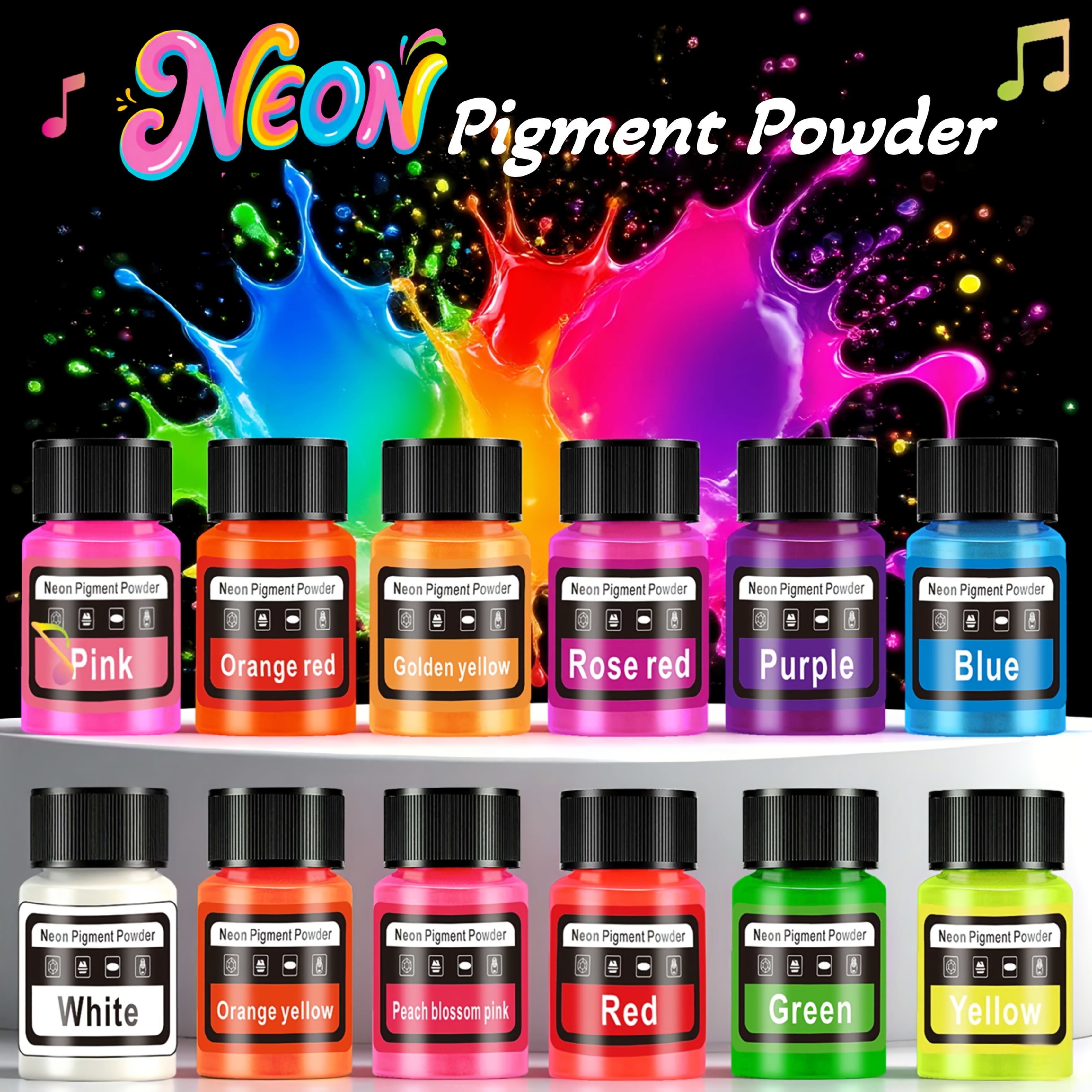 Fluorescent Powder/Neon Resin  – обзор и цена Candle Making Jars
